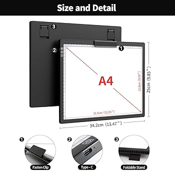 Amazon.com: Zocelight Rechargeable A4 Light Box,led Light